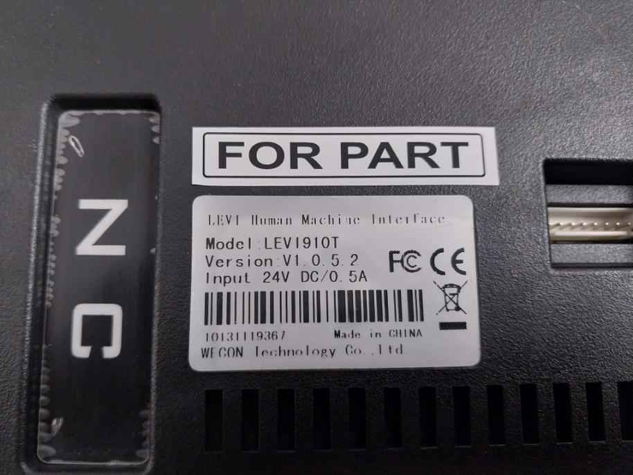 Wecon Technology Levi910t Human Machine Interface 24v Dc/0.5a (not Working)