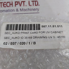 Wedeco 35169 Lamp Control Unit Sec-auko / Contech 0004795