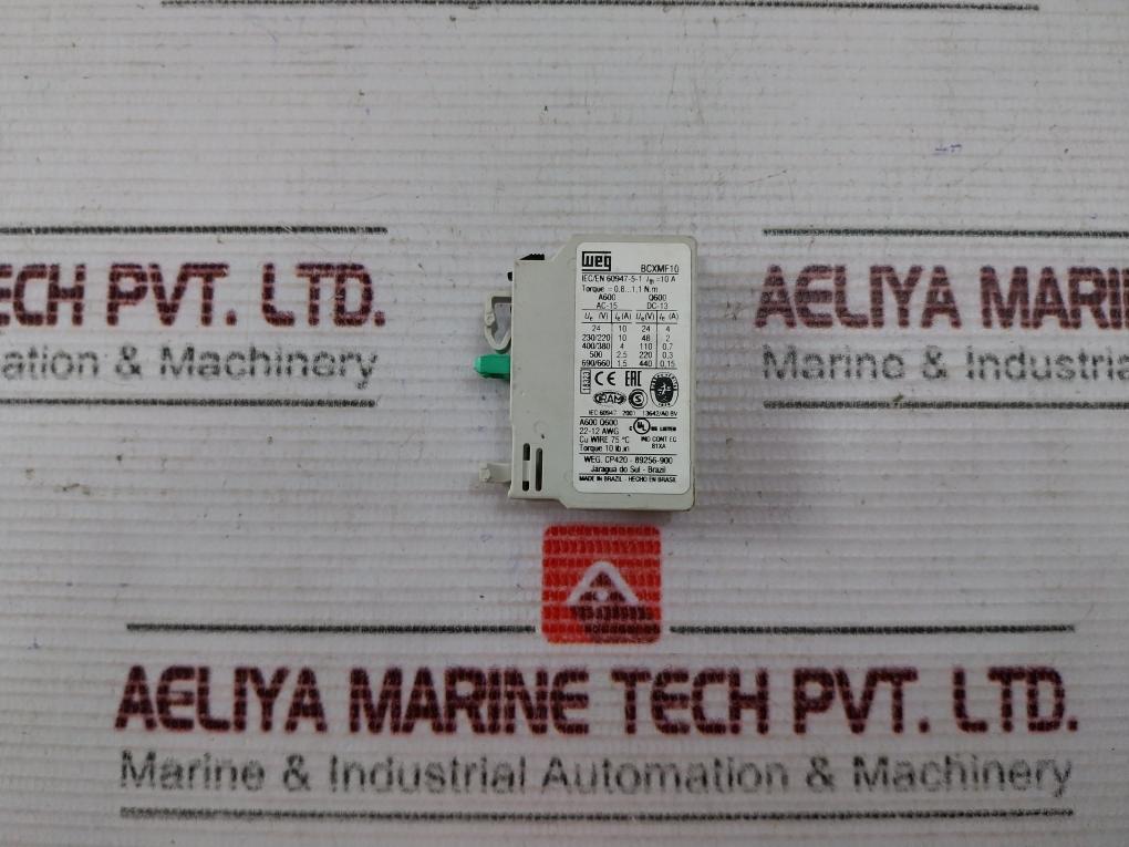 Weg Bcxmf10 Auxiliary Contact Block