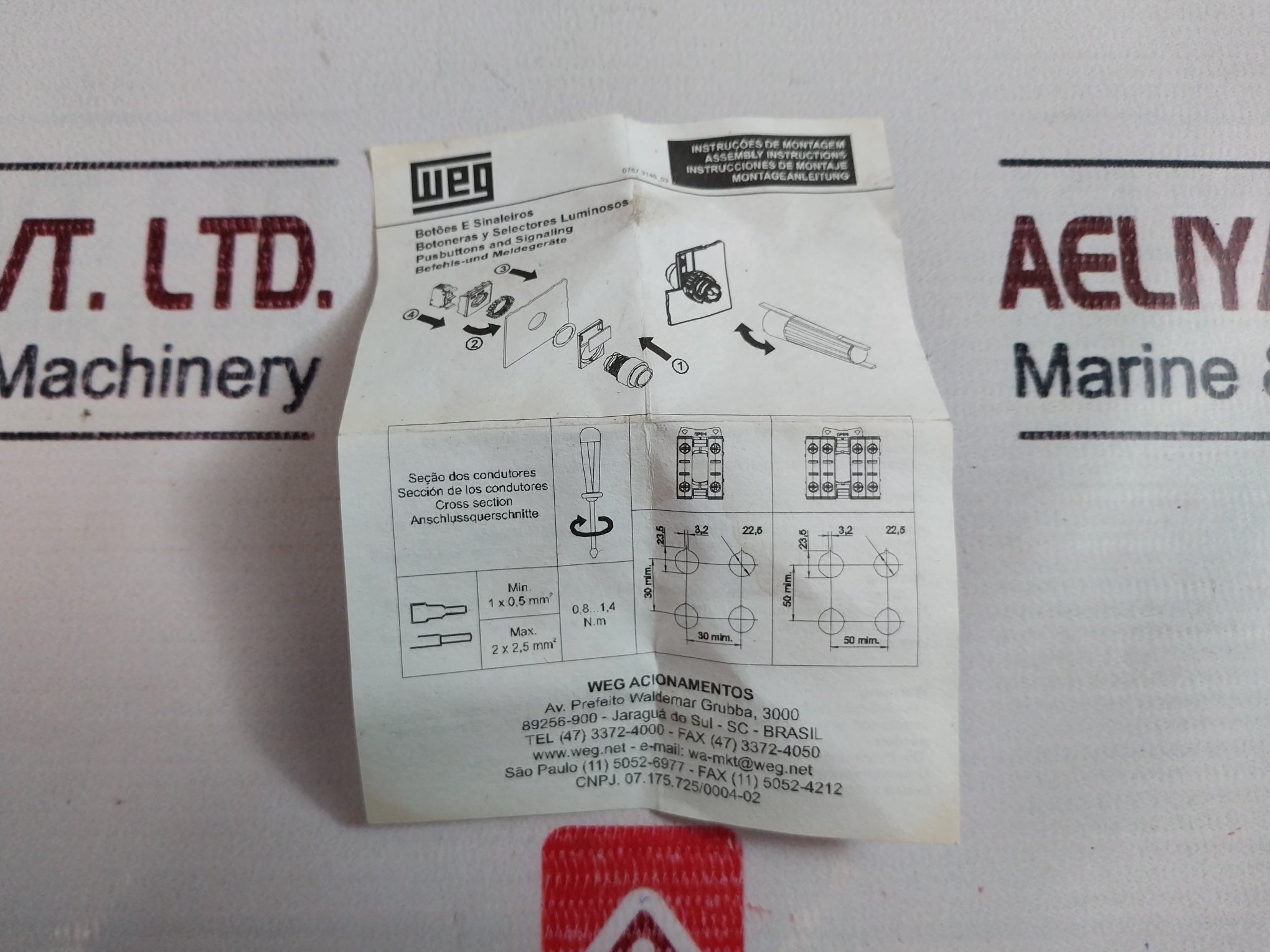 Weg Csw-sd0 Push Button Pilot White Light 10410277
