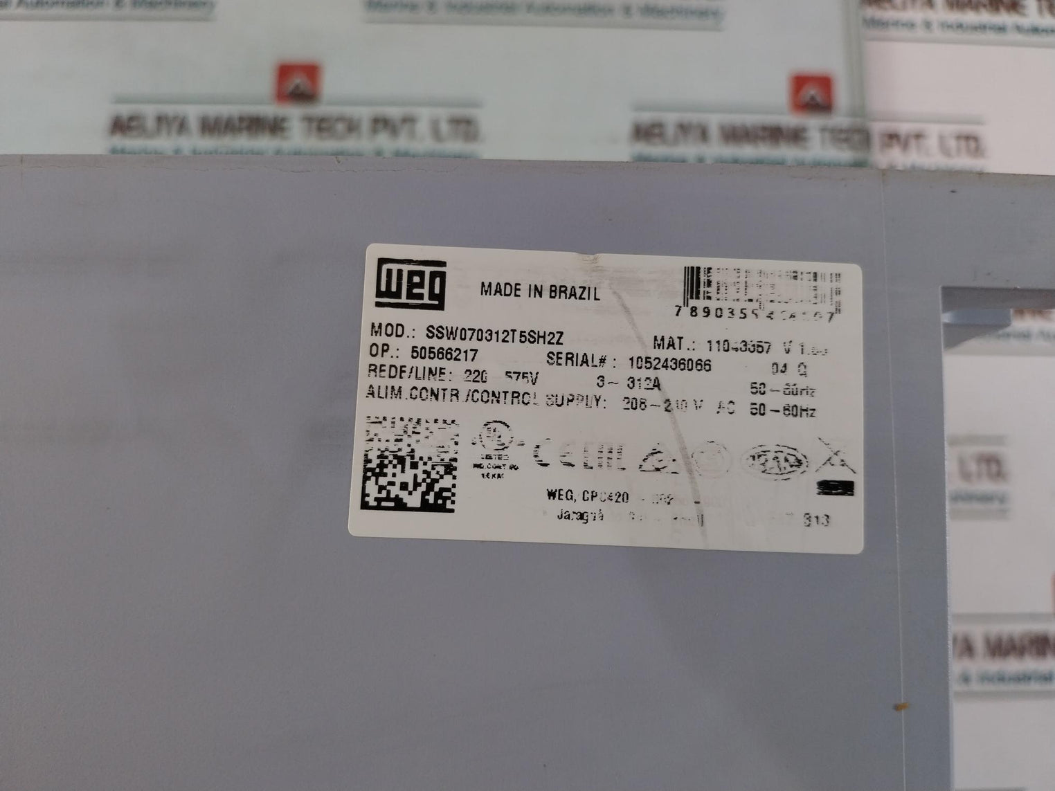 Weg Ssw070312T5Sh2Z Soft Starter 220-575V 3-312A 50-60Hz