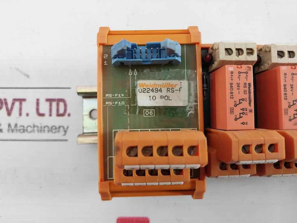 Weidmuller 022494 10 Pole Terminal Block Interface Module 24V Sc3 8A/250V