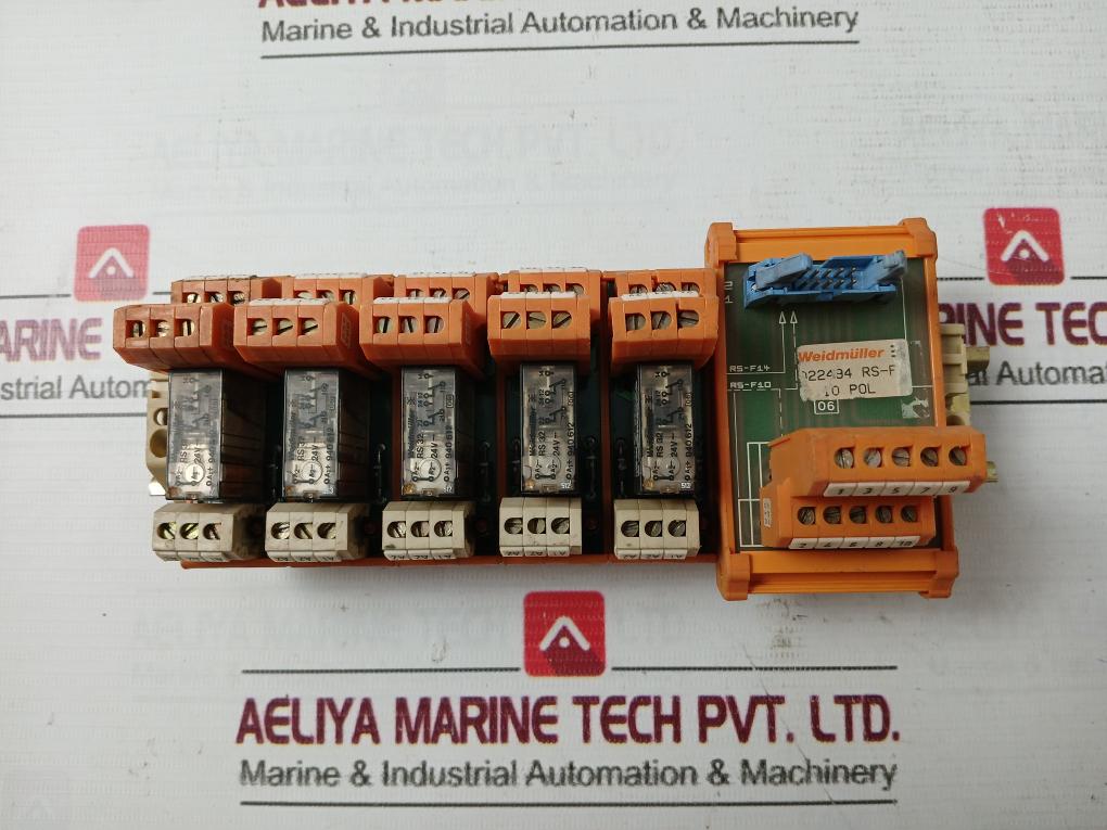Weidmuller 022494 Rs-f 10 Pole Terminal Block Interface Module 10A/250Vac