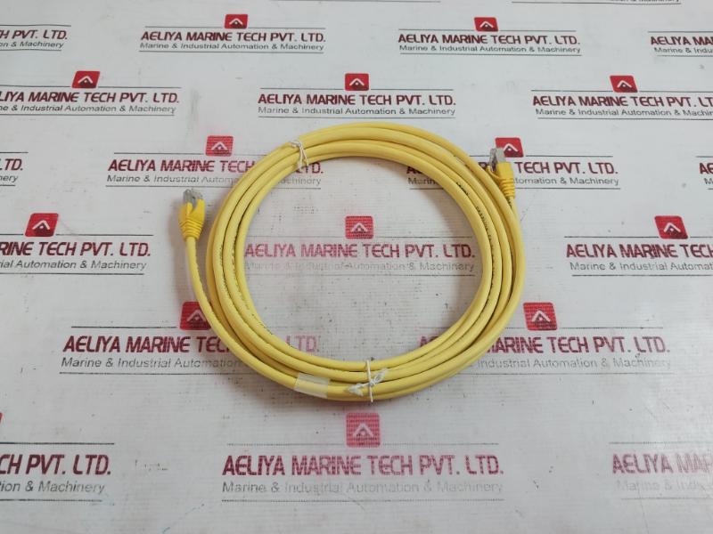 Weidmuller 1251580050 Ethernet Patch Cable Ie-c6Fp8Ly0050M40M40-y, E316369
