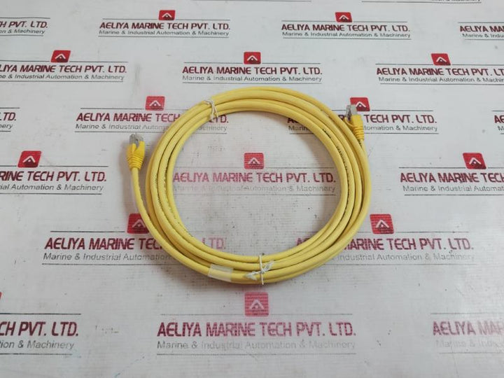 Weidmuller 1251580050 Ethernet Patch Cable Ie-c6Fp8Ly0050M40M40-y, E316369