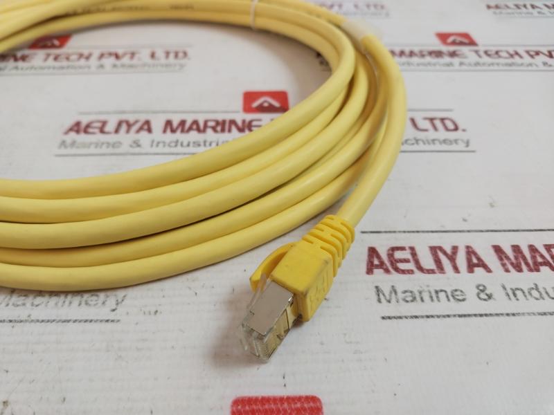 Weidmuller 1251580050 Ethernet Patch Cable Ie-c6Fp8Ly0050M40M40-y, E316369