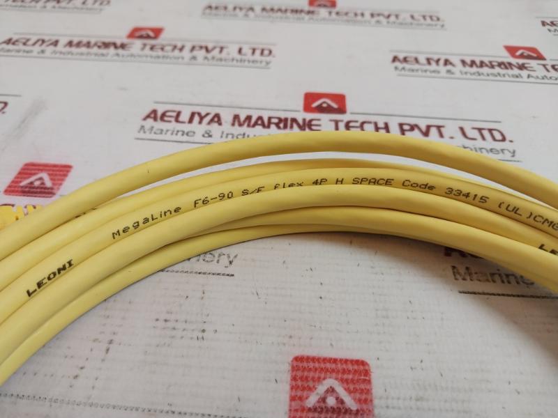 Weidmuller 1251580050 Ethernet Patch Cable Ie-c6Fp8Ly0050M40M40-y, E316369