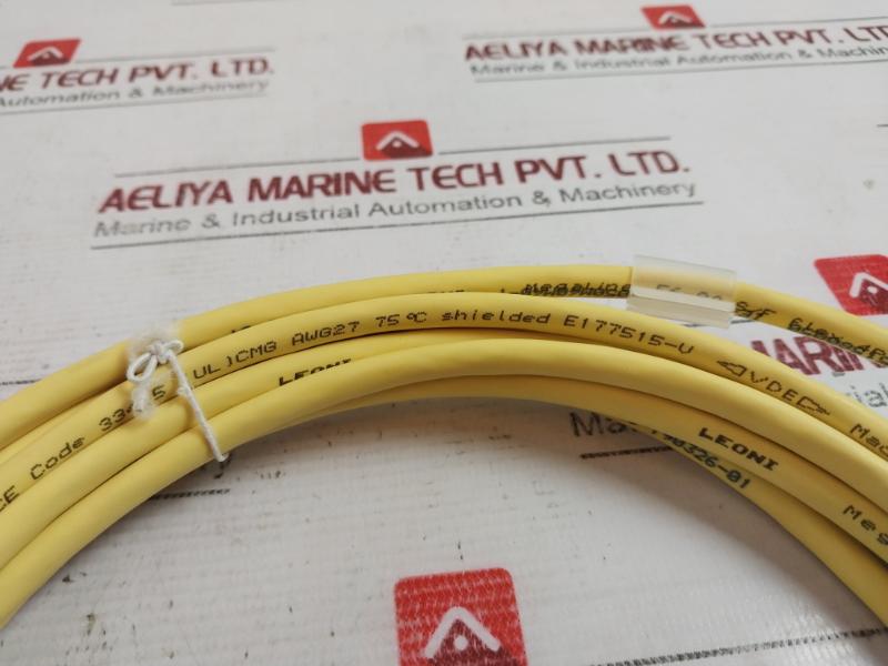 Weidmuller 1251580050 Ethernet Patch Cable Ie-c6Fp8Ly0050M40M40-y, E316369