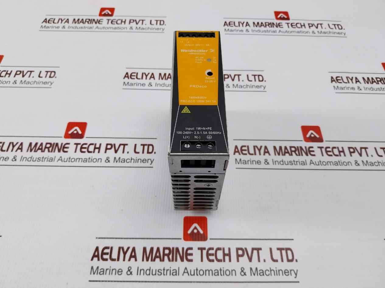 Weidmuller 1469480000 Din-rail Connect Power Supply Module 120w 24v 5a