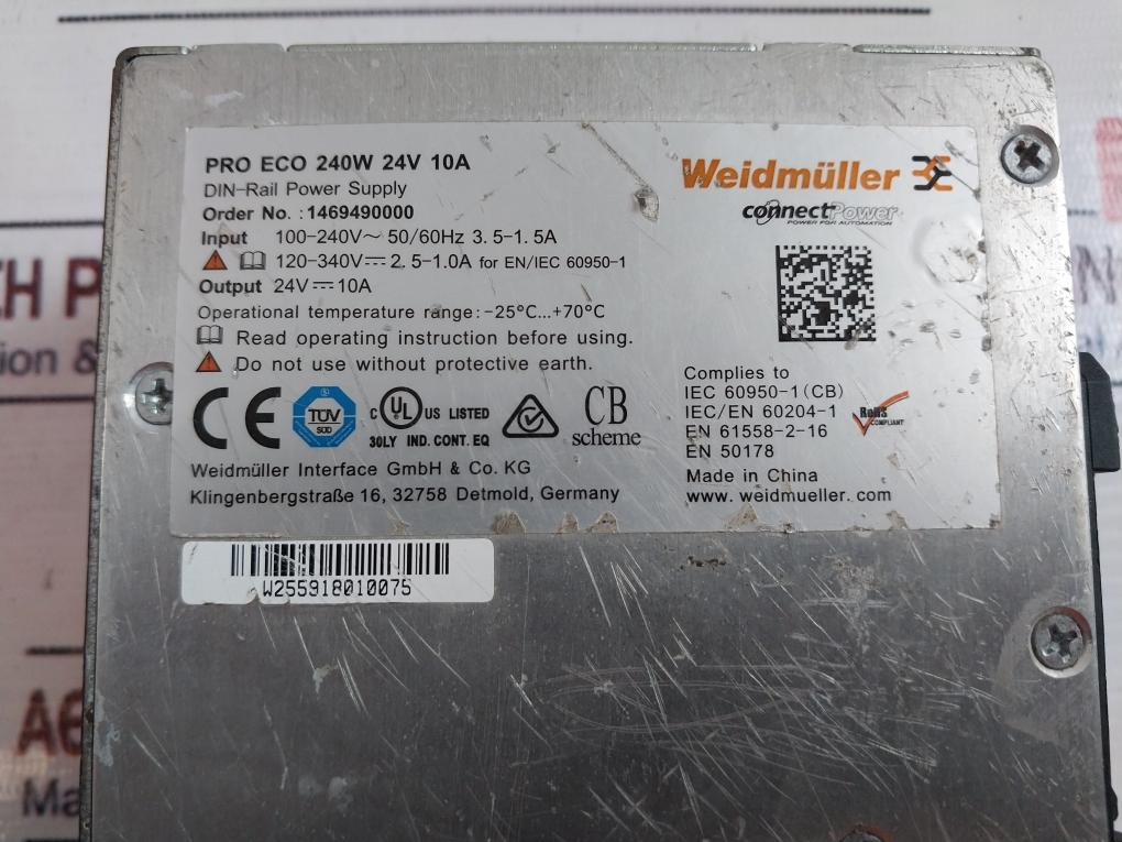 Weidmuller 1469490000 Din-rail Power Supply