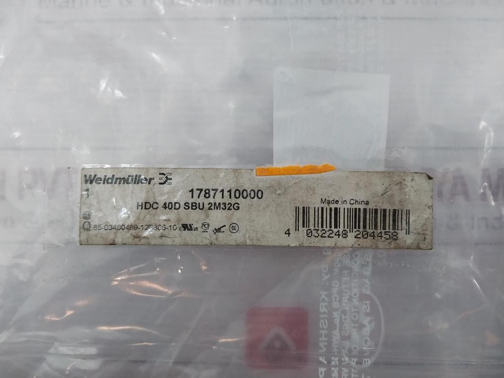 Weidmuller 1787110000 Base Housing 85-03400489-120806-10