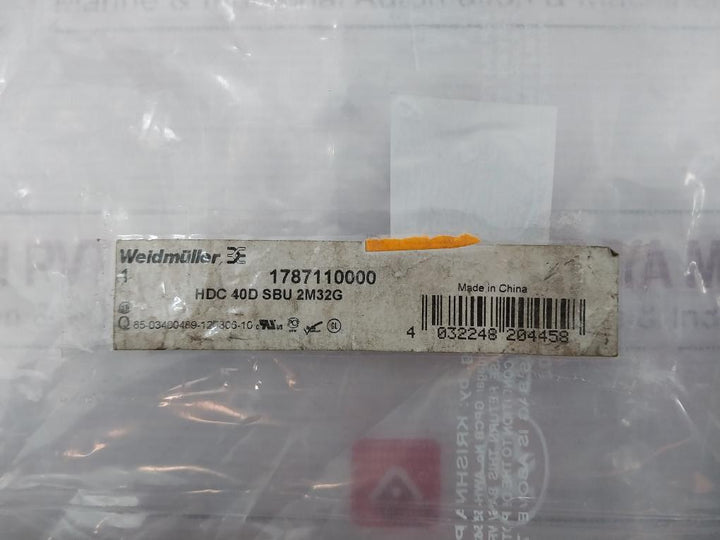 Weidmuller 1787110000 Base Housing 85-03400489-120806-10