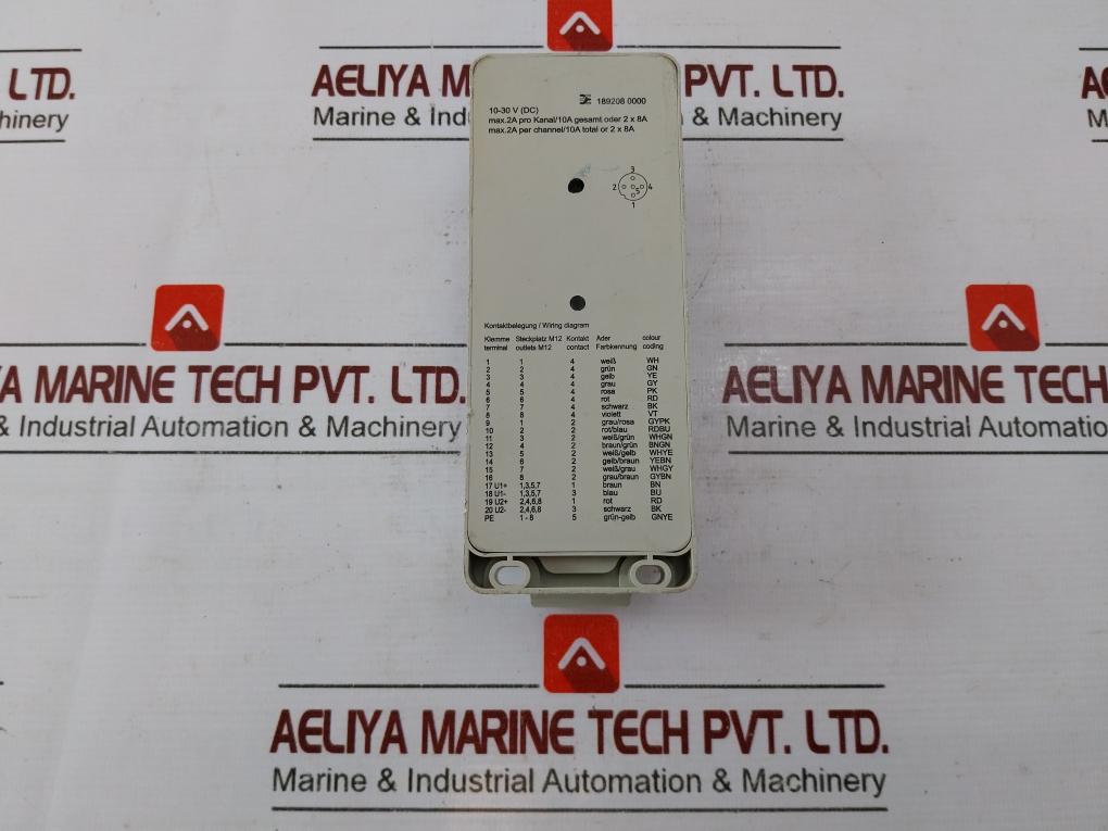 Weidmuller 189208 0000 Sensor-actuator Passive Distributor 10-30V (Dc)