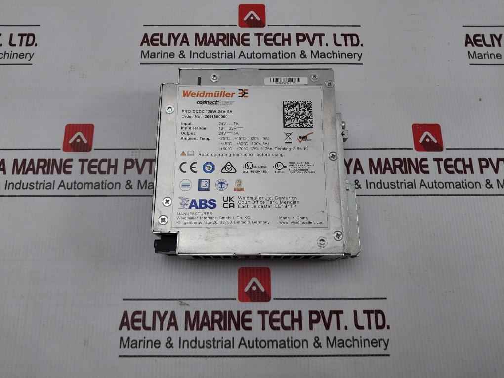 Weidmuller 200180000 Dc/dc Converter 120w 24v 5a