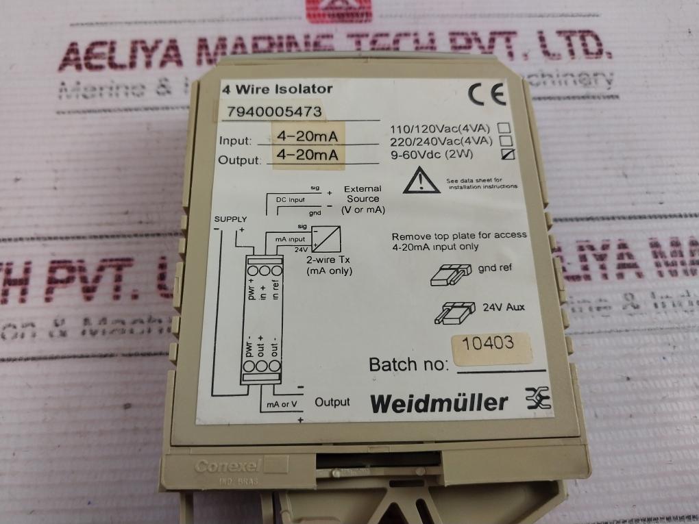 Weidmuller 7940005473 Decipak Isolator 4-20Ma