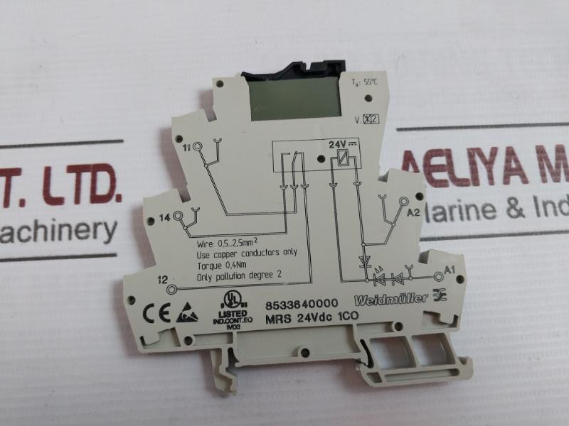 Weidmuller 8533640000 Relay Module 24Vdc 1Co 24V