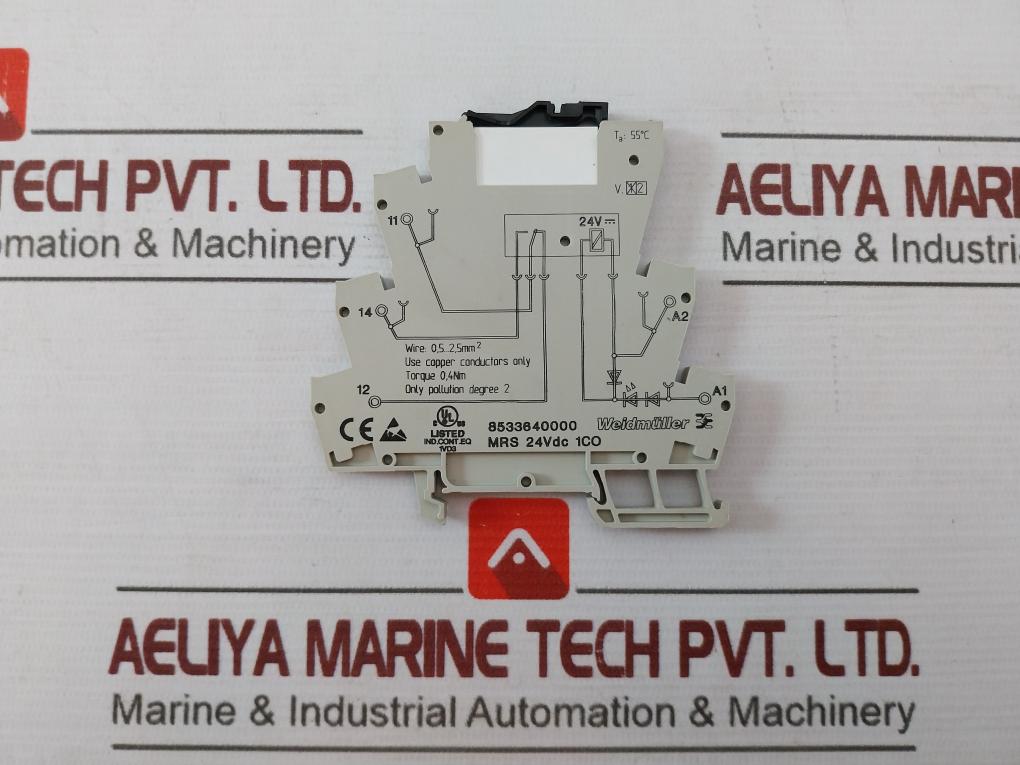 Weidmuller 8533640000 Relay Module Rss113024 6A 250Vac Din Rail