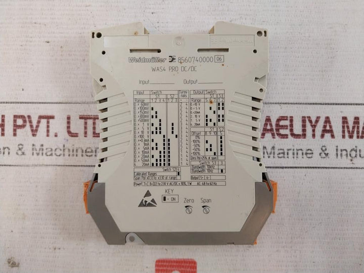 Weidmuller 8560740000 Was4 Pro Dc/Dc Signal Converter 22-230V 1 W 48-62 Hz