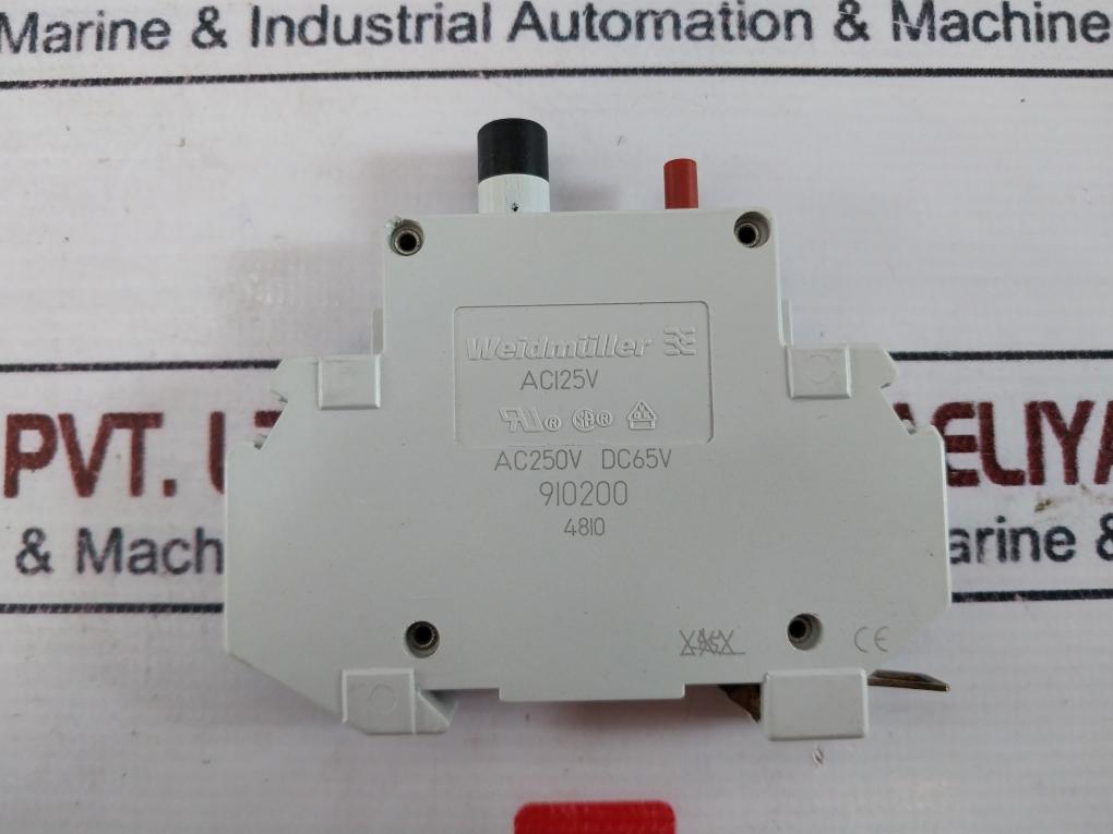 Weidmuller 910200 Circuit Breaker Ac 250v Dc 65v