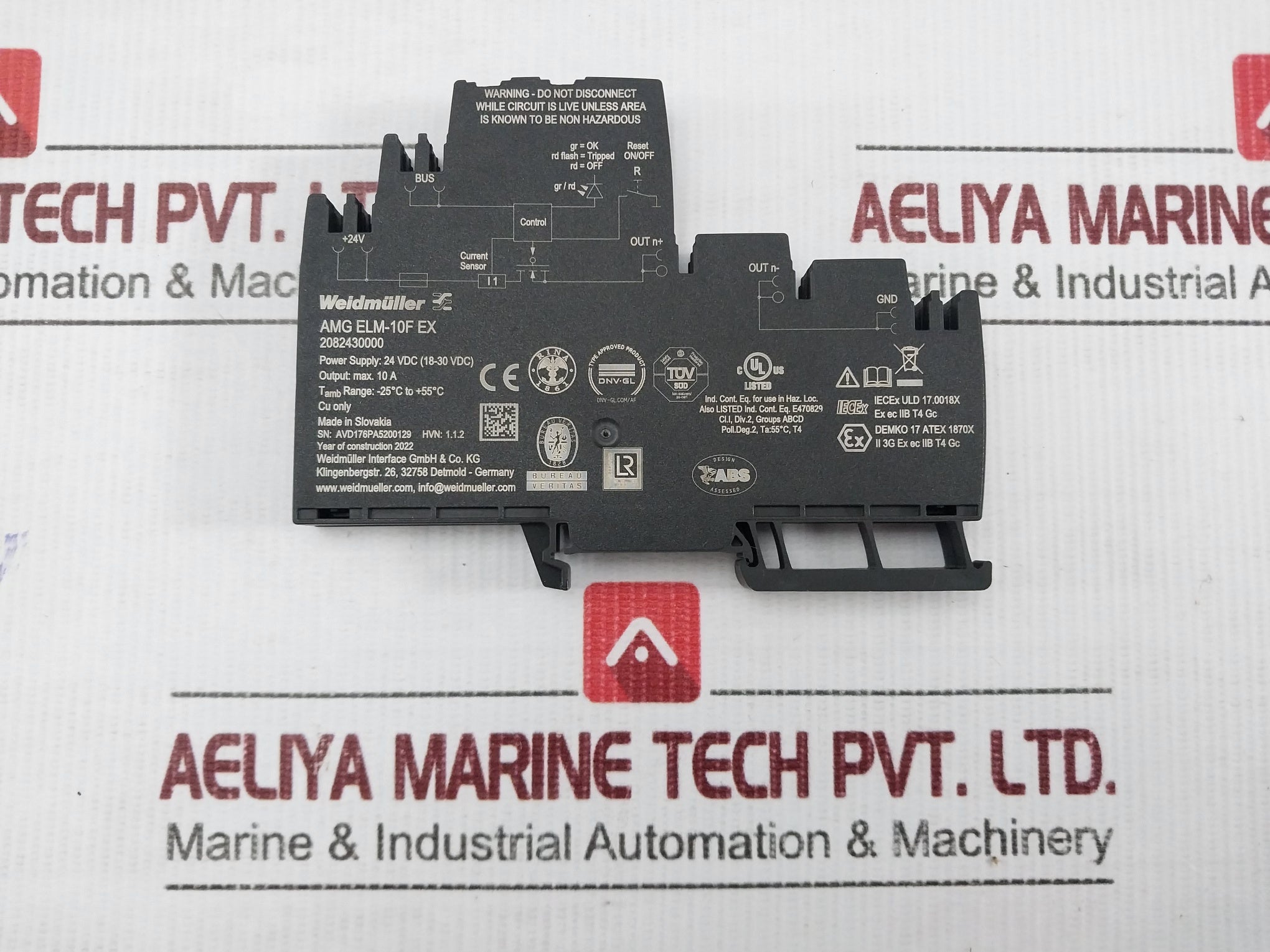 Amg Elm-10F Ex Load Monitoring Module 24Vdc Weidmuller