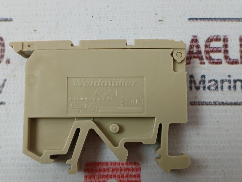 Weidmuller Ask1 Terminal Block 500V 4Mm2 6.3A