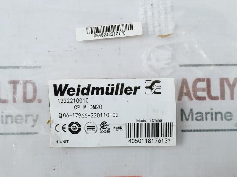 Weidmuller Cp M Dm20 Din-rail Power Supply Pro-m 1222210010 24V/ 18-30V