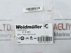 Weidmuller Cp M Dm20 Din-rail Power Supply Pro-m 1222210010 24V/ 18-30V