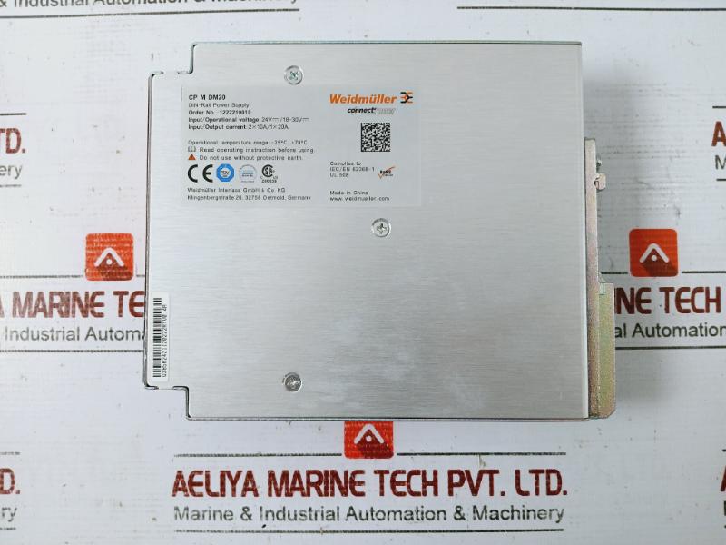 Weidmuller Cp M Dm20 Din-rail Power Supply Pro-m 1222210010 24V/ 18-30V