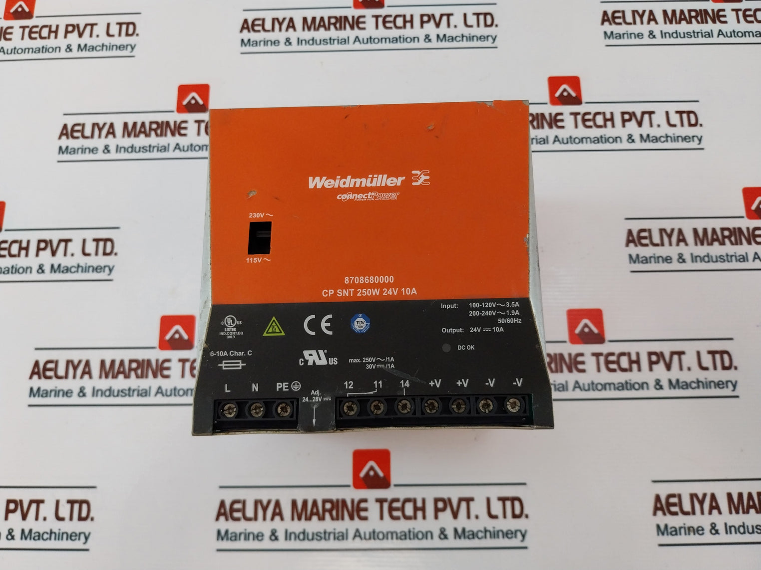 Weidmuller Cp Snt 250W 24V 10A Connectpower Power Supply 50/60Hz