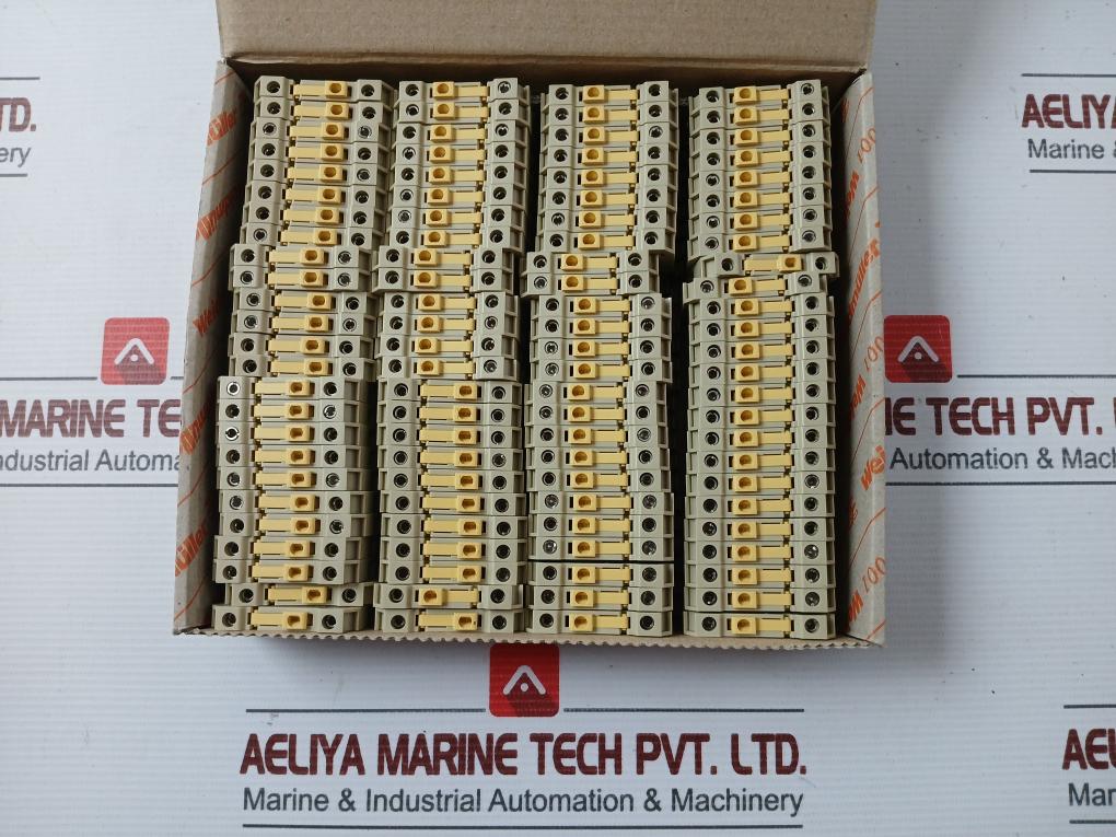 Weidmuller Din Rail Mount Terminal Block Sakr/35 (1 Box = 100 Pcs)