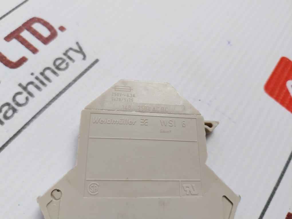 Weidmuller Fuse Terminal Block 140–250V Ac/Dc Part No: Wsi 6