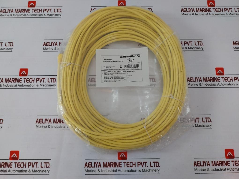 Weidmuller Ie-c6Fp8Ly0400M40M40-y Patch Cable 1251580400 4050118609660