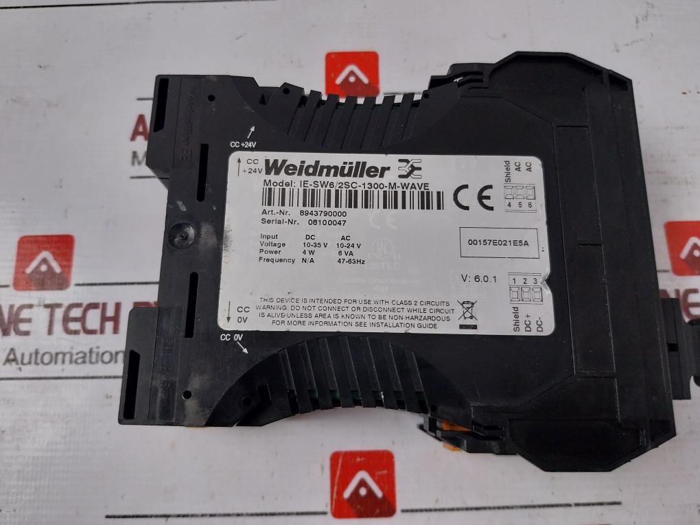 Weidmuller Ie-sw6/2Sc-1300-m-wave Managed Switch 8943790000 Ver 6.0.1 Class 2