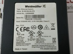 Weidmuller Input-12/24/48Vdc 1240900000 Ethernet Switch 3093001000104