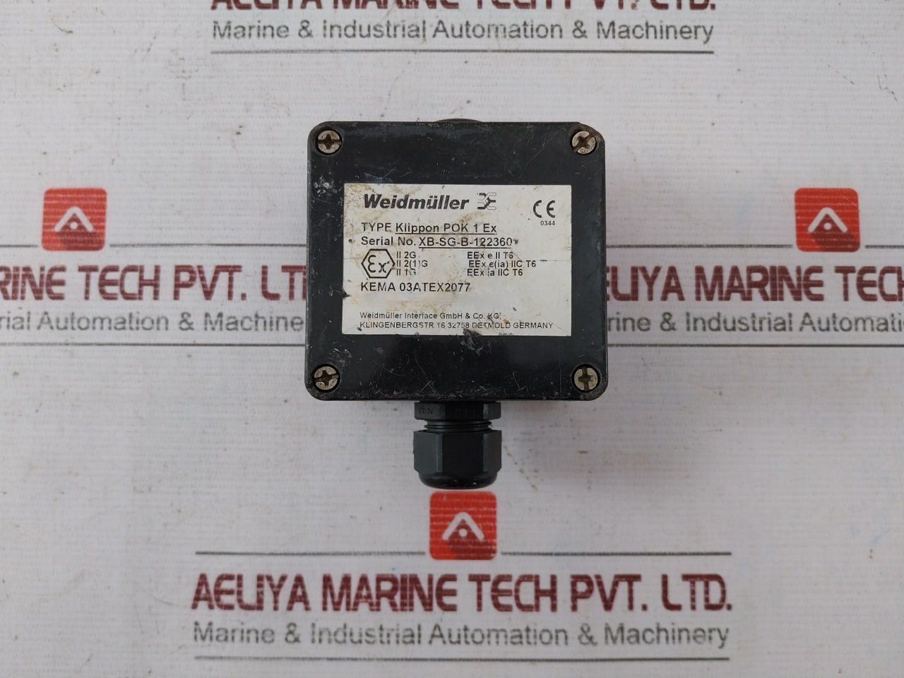 Weidmuller Klippon Pok 1 Ex Electrical Junction Box 03Atex2077 21231/23231