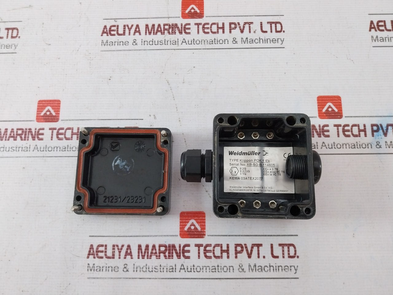 Weidmuller Klippon Pok 1 Ex Electrical Junction Box 03Atex2077 21231/23231