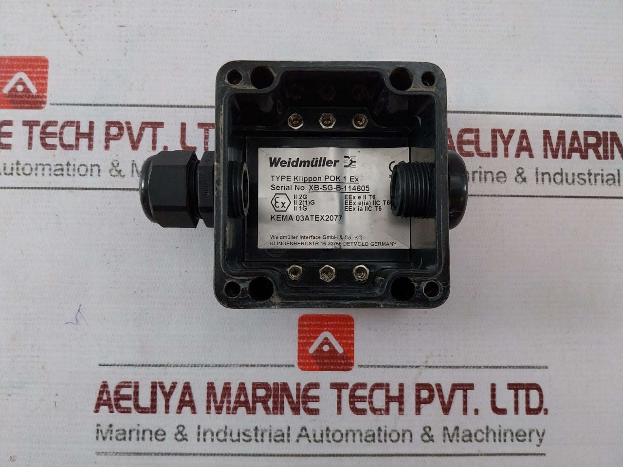 Weidmuller Klippon Pok 1 Ex Electrical Junction Box 03Atex2077 21231/23231