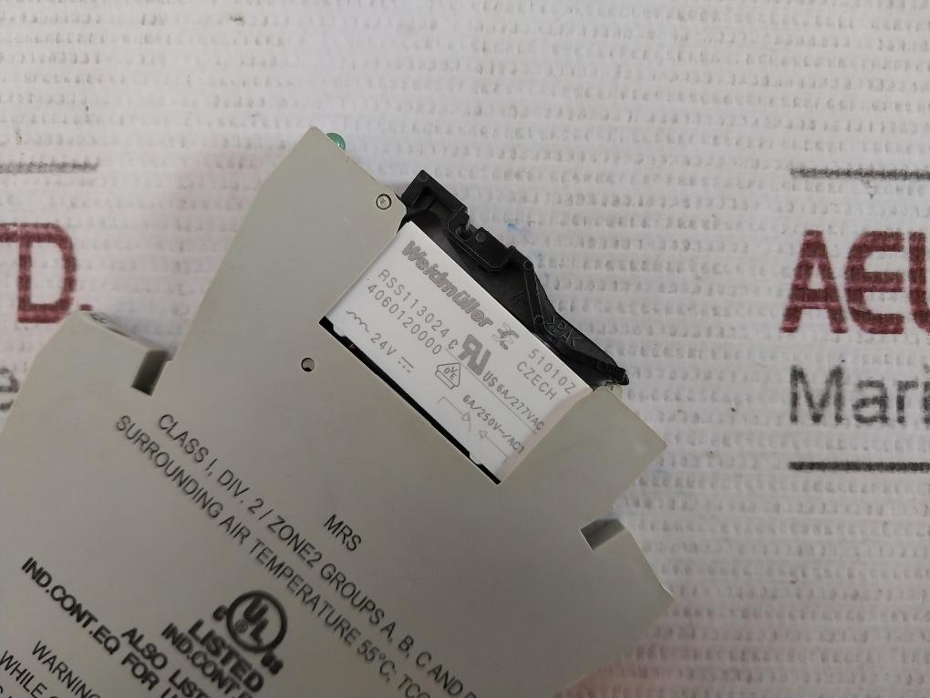 Weidmuller Mrs 8967350000 Relay Module 24Vdc 1Co C1D2 6A/277Vac