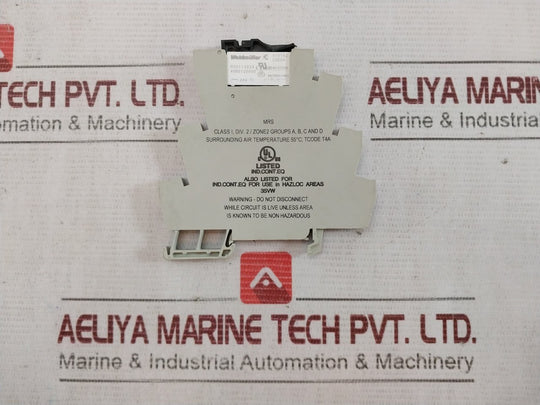 Weidmuller Mrs 8967350000 Relay Module 24Vdc 1Co C1D2 6A/277Vac