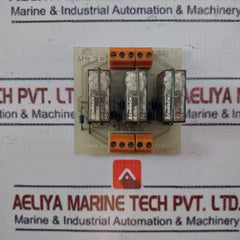 Weidmuller P7045 Shutdown Pc Board Schrack 10A/250Vac 3 Relay Module 5A