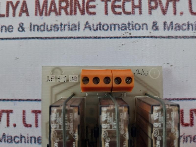 Weidmuller P7045 Shutdown Pc Board Schrack 10A/250Vac 3 Relay Module 5A