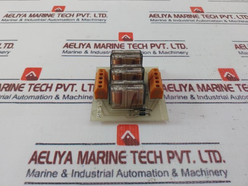 Weidmuller P7045 Shutdown Pc Board Schrack 10A/250Vac 3 Relay Module 5A
