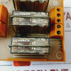Weidmuller P7045 Shutdown Pc Board Schrack 10a/250vac 3 Relays Module