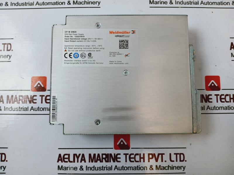 Weidmuller Pro-m Cp M Dm20 Din-rail Power Supply 1222210010 24Vdc/18-30Vdc