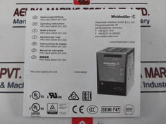 Weidmuller Pro Max 480W 24V 20A Power Supply