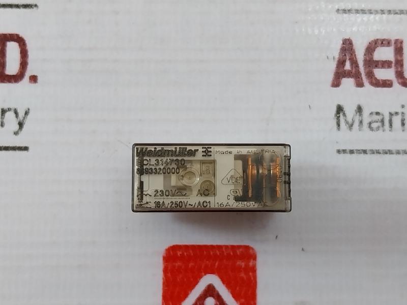 Weidmuller Rcl314730 General Purpose Relay 8693320000 230V Ac 16A/250V Ac