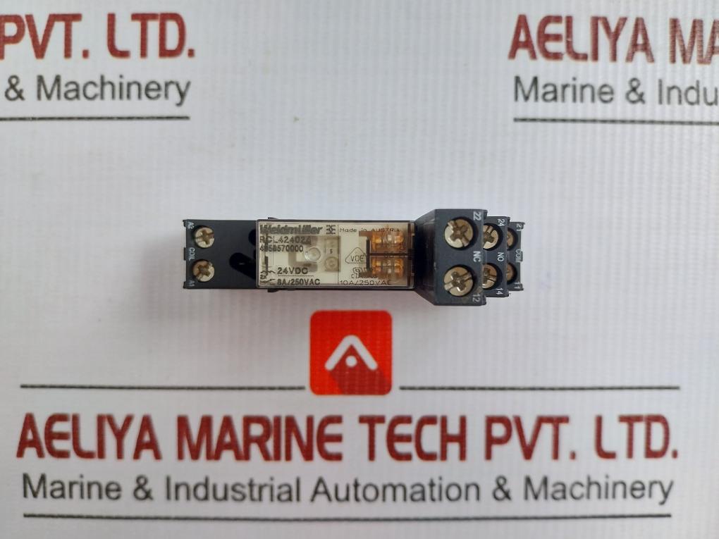 Weidmuller Relay With Socket 24 Vdc Assembly Src 2Co 8690830000