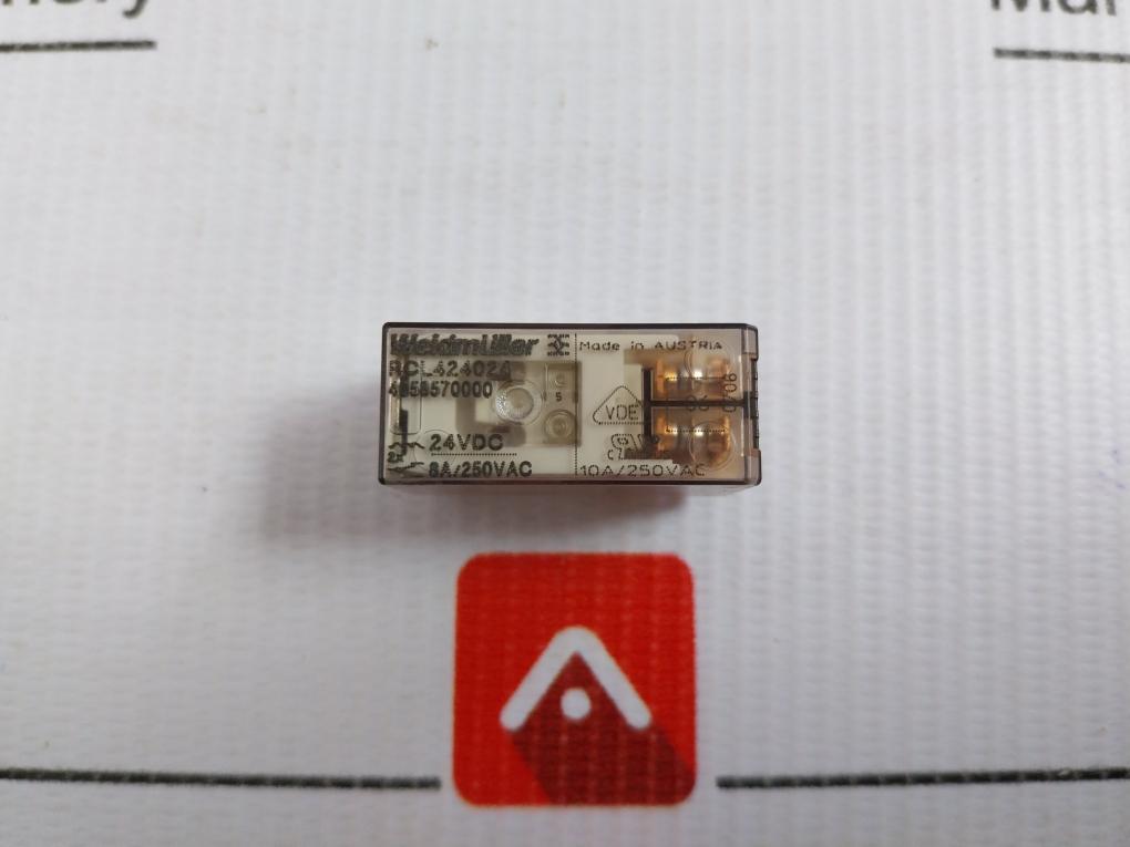 Weidmuller Relay With Socket 24 Vdc Assembly Src 2Co 8690830000