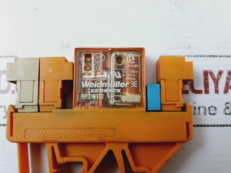 Weidmuller Rp 011110 Rack Mount Relay With Base 240Vac 110V