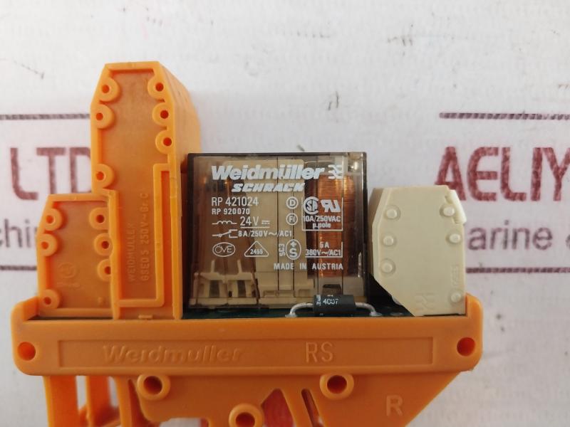 Weidmuller Rp 421024 Relay Module 10A/250Vac 940612 8A/250V-/Ac1